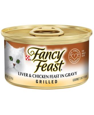 Fancy Feast Grilled Liver And Chicken In Gravy Wet Cat Food 24 X 85g