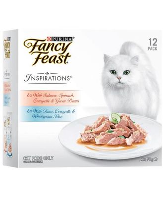 Fancy Feast Inspirations Salmon Tuna Variety Pack 12 X 70g