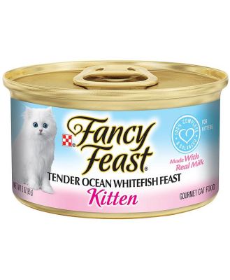 Fancy Feast Kitten Ocean Whitefish Wet Cat Food 24 X 85g