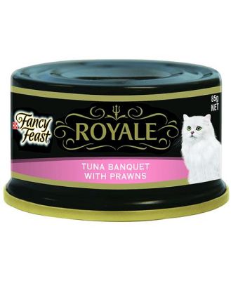 Fancy Feast Royale Tuna Banquet With Prawns 24 X 85g