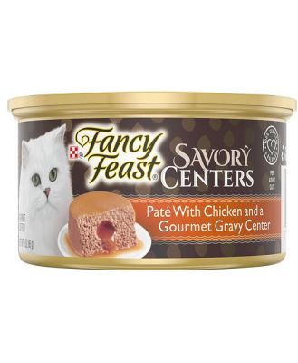 Fancy Feast Savoury Centers Pate Chicken Gourmet Gravy Wet Cat Food 24 X 85g