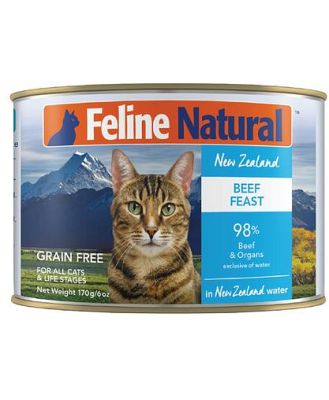 Feline Natural Beef Feast Canned Cat Food 12 X 170g