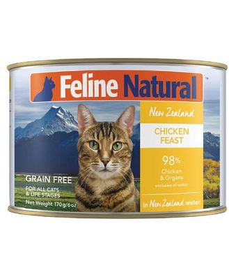 Feline Natural Chicken Feast Canned Cat Food 12 X 170g