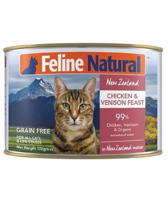 Feline Natural Chicken Venison Canned 12 X 170g
