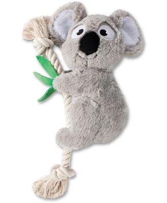 Fringe Studio Koala On Rope Plush Dog Toy Each