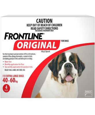 Frontline Original Extra Large Dog Red 4 Pack