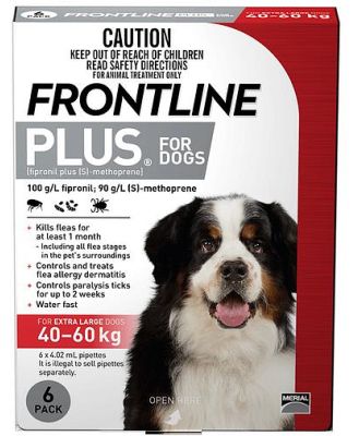 Frontline Plus Extra Large Dog Red 12 Pack