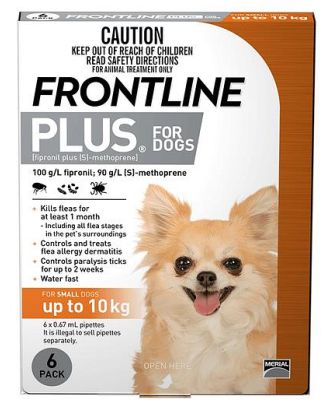 Frontline Plus Small Dog Orange 6 Pack