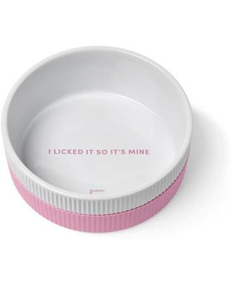 Gummi Ceramic Dog Bowl Pink