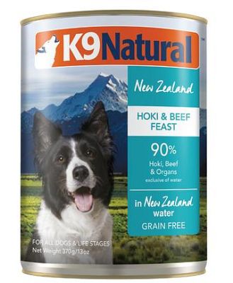 K9 Natural Hoki And Beef Grain Free Canned Dog Food 12 X 370g