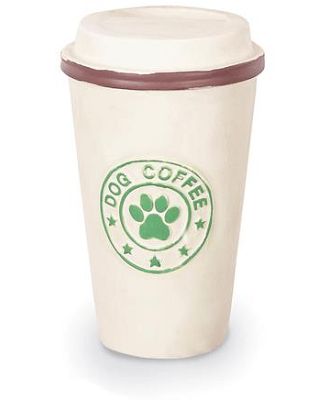 Kazoo Latex Coffee Cup Dog Toy