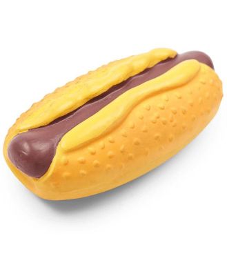 Kazoo Latex Hotdog Dog Toy