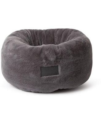 La Doggie Vita Bed Plush Donut Charcoal