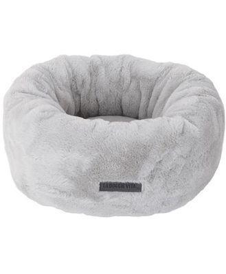 La Doggie Vita Bed Plush Donut Silver