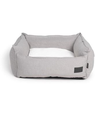 La Doggie Vita Dog Bed Linen High Side Stone Grey X