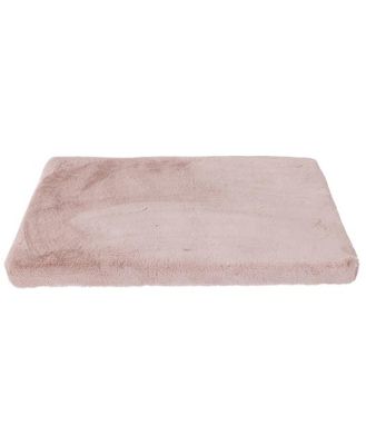 La Doggie Vita Faux Fur Crate Mat Pink