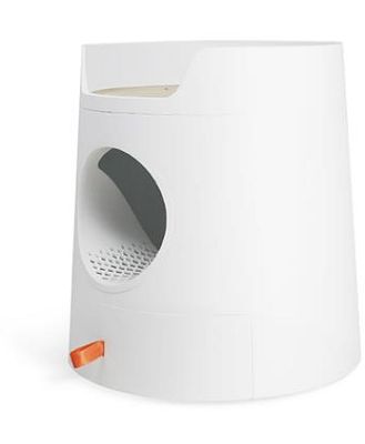 Mayitwill Castle 2 In 1 Cat Litter Box With Basin White Each