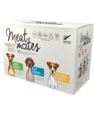 Meat Mates Grain Free Variety Wet Dog Food Pouch 12 X 100g