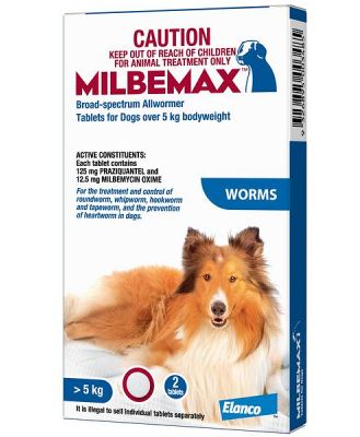 Milbemax All Wormer For Dogs 4 Tablets