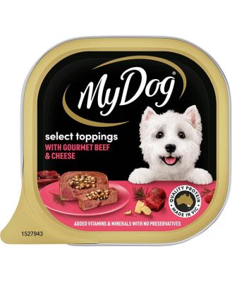 My Dog Wet Dog Food Gourmet Beef With Cheese 12 X 100g