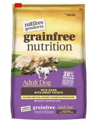 Natures Goodness Dry Dog Food Adult Wild Game 3kg