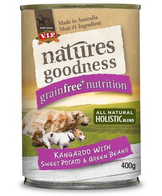 Natures Goodness Wet Dog Food Adult Kangaroo Potato And Beans 12 X 400g