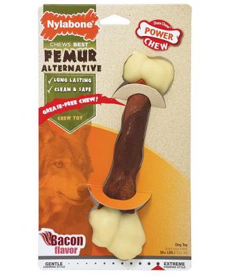 Nylabone Power Chew Femur Bone Alternative Bacon