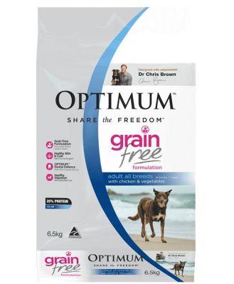 Optimum Grain Free Adult Chicken And Vegetables Dry Dog Food 2.5kg
