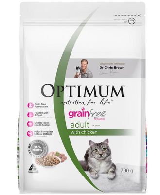 Optimum Grain Free Dry Cat Food With Chicken 1.8kg