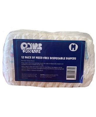 Paws For Life Disposable Diaper 12 Pack