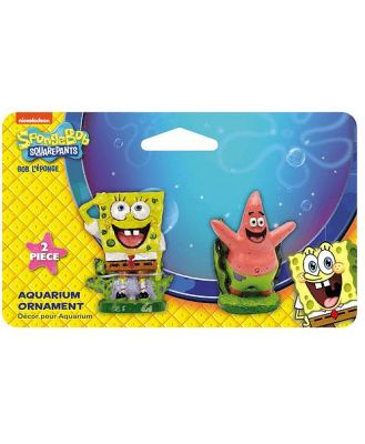 Penn Plax Spongebob And Patrick Mini On Card Each