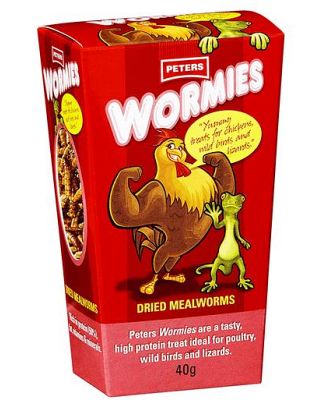 Peters Wormies Dried Mealworms 80g