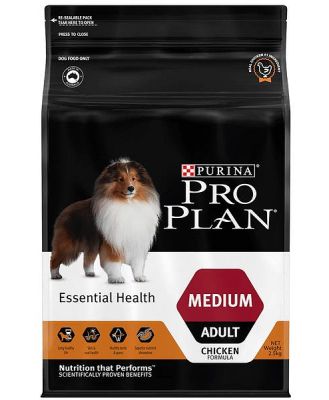 Pro Plan Adult Essential Health Medium Breed Chicken Dry Dog Food 15kg