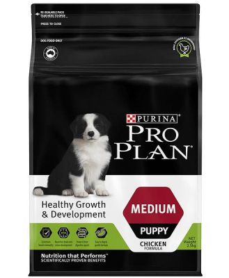 Pro Plan Puppy Healthy Growth Development Medium Breed Chicken Dry Dog Food 15kg