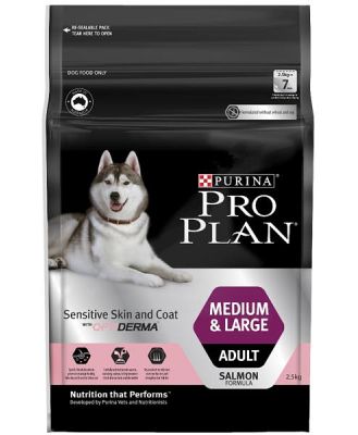Pro Plan Sensitive Skin And Coat With Optiderma Adult Medium And Large Breed Dry Dog Food 10kg