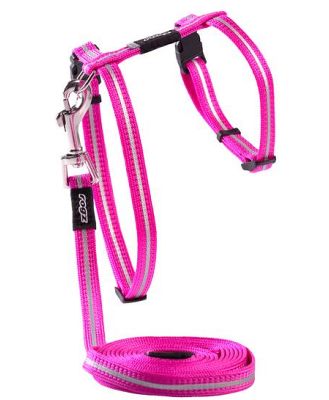 Rogz Alleycat Harness Lead Pink 8mm