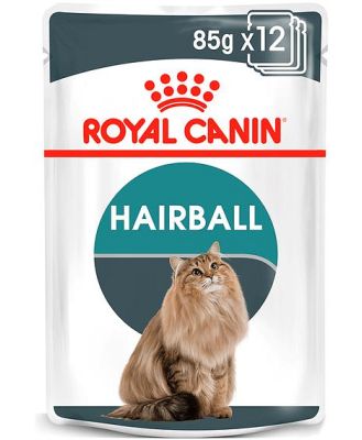 Royal Canin Hairball Care Gravy Wet Cat Food Pouches 48 X 85g