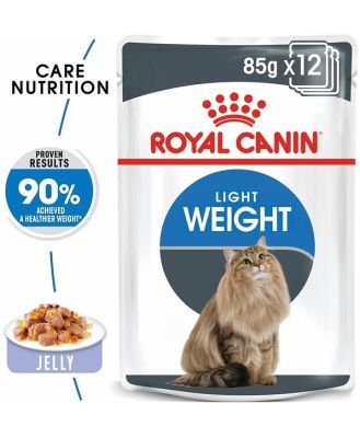 Royal Canin Light Weight Care Jelly Wet Cat Food Pouches 48 X 85g