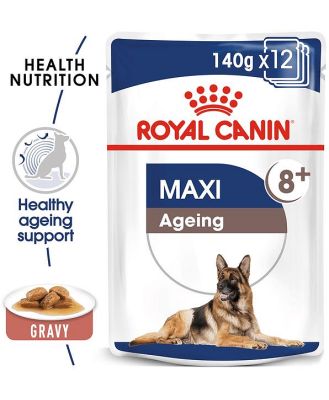 Royal Canin Maxi Ageing 8 Plus Senior Wet Dog Food Pouches 40 X 140g