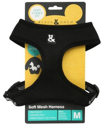 Rufus And Coco Mesh Harness Black