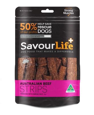 Savourlife Beef Strips Dog Treats 330g