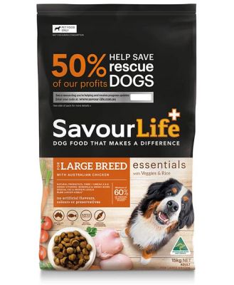 Savourlife Essentials Adult Large Breed Chicken Dry Dog Food 15kg