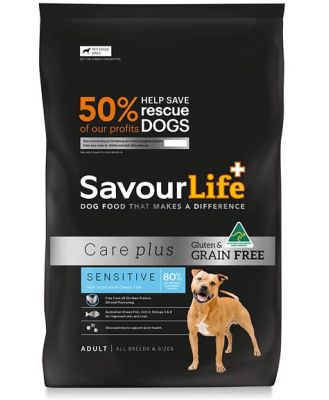 Savourlife Grain Free Adult Sensitive With Australian Ocean Fish Poultry Free Dry Dog Food 10kg