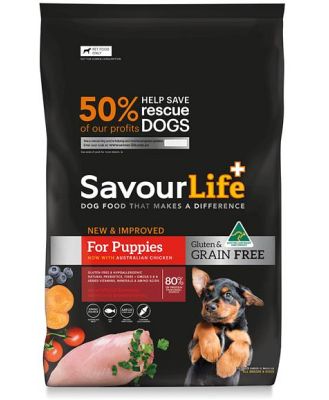 Savourlife Puppy Grain Free Chicken Dry Dog Food 10kg