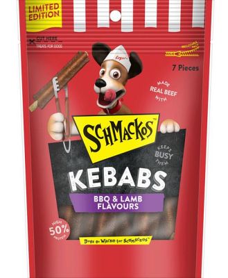 Schmackos Kebabs Bbq And Lamb Flavour Dog Treats 49 Pack