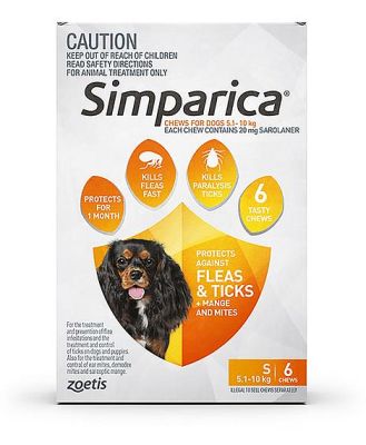 Simparica Flea Tick Chews Small Dog 12 Pack