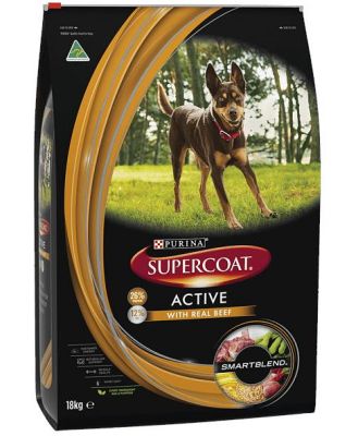 Supercoat Smartblend Dry Dog Food Active Adult Beef 6.7kg