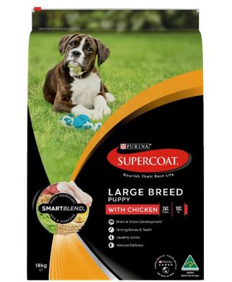 Supercoat Smartblend Dry Dog Food Large Breed Puppy Chicken 18kg