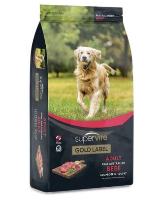Supervite Gold Label Adult Beef Dry Dog Food 3kg