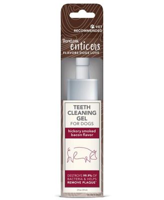 Tropiclean Enticers Teeth Cleaning Gel Hickory Smoked Bacon 59ml